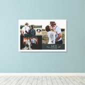 Toile Collage de photos de mariage rustique moderne Mono (Insitu (Plancher de Bois))