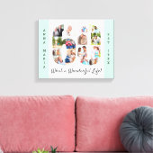 Toile Collage de photos défini dans le numéro 60 Mint bl (Insitu(Salon))