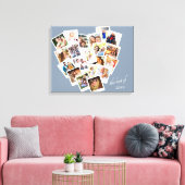Toile Collage de photos du coeur Le meilleur de l'année (Insitu(Salon))