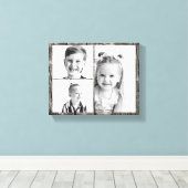 Toile Collage de photos en bois foncé (Insitu (Plancher de Bois))