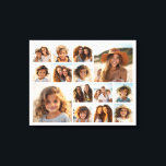 Toile Collage de photos Instagram - Jusqu'à 14 photos en<br><div class="desc">Un design avec un arrière - plan blanc. Utilisez jusqu'à quatorze photos carrés pour créer un cadeau unique et personnel. Si vous avez besoin d'ajuster les images,  cliquez sur l'outil personnaliser pour apporter des modifications.</div>