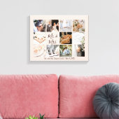 Toile Collage de photos Jeunes mariés Créez votre propre (Insitu(Salon))