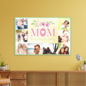 Toile Collage de photos - Maman le coeur de la famille (Insitu(Salon))