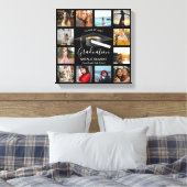 Toile Collage de photos pour les diplômés Noir et Or (Insitu(Chambre))