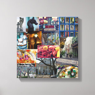 Toile Collage de quartier français