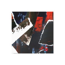 Collage de tonalité Terre avec accents rouges Abst