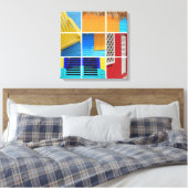 Toile Collage des Caraïbes (Insitu(Chambre))