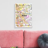 Toile Collage des mots d'affirmation (Insitu(Salon))