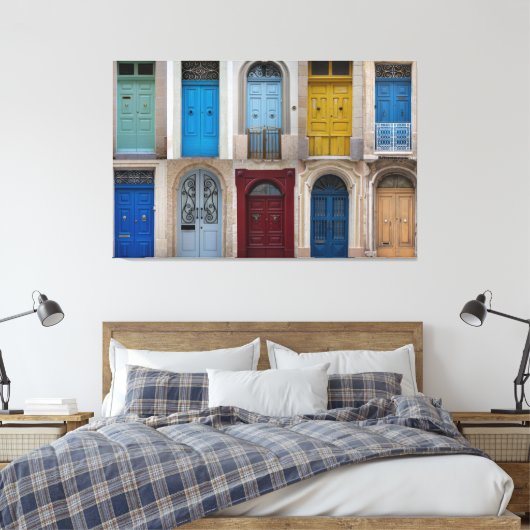 Toile Collage des portes avant colorées (Insitu(Chambre))