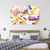 Toile Collage d'images déchirées Magazine coloré Canvas (Insitu(Chambre))