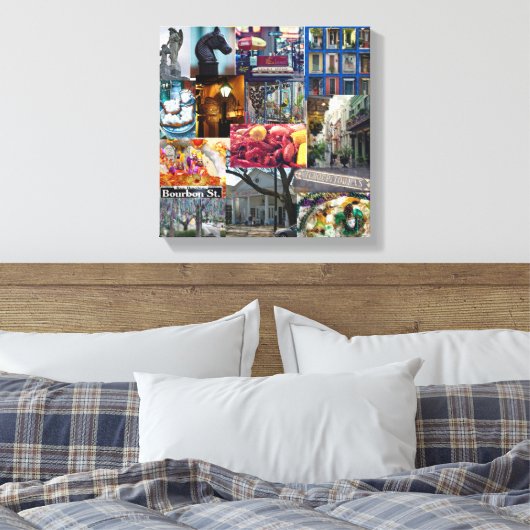 Toile Collage du quartier français (Insitu(Chambre))