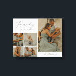 Toile Collage familial Rustique Moderne Personnalisé Toi<br><div class="desc">Préservez les précieux moments avec une décoration murale personnalisée. Ça fait un grand cadeau ! Conçu par Berry Berry Sweet. Visitez notre site Web à berryberrysweet.com pour en savoir plus sur nous et sur nos gammes complètes de produits.</div>