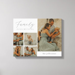 Toile Collage familial Rustique Moderne Personnalisé Toi