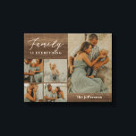 Toile Collage familial Rustique Moderne Personnalisé Toi<br><div class="desc">Préservez les précieux moments avec une décoration murale personnalisée. Ça fait un grand cadeau ! Conçu par Berry Berry Sweet. Visitez notre site Web à berryberrysweet.com pour en savoir plus sur nous et sur nos gammes complètes de produits.</div>