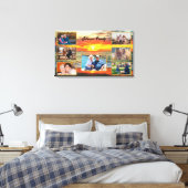 Toile Collage famille Banderas Sunset 1738 Art (Insitu(Chambre))