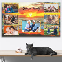 Collage famille Banderas Sunset 1738 Art