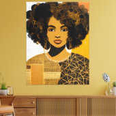 Toile Collage féminin afro-américain (Insitu(Salon))
