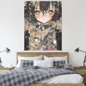 Toile Collage Femme Anime (Insitu(Chambre))