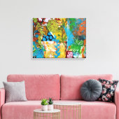 Toile Collage floral (Insitu(Salon))