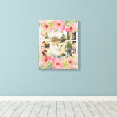 Toile Collage floral personnalisé (Insitu (Plancher de Bois))