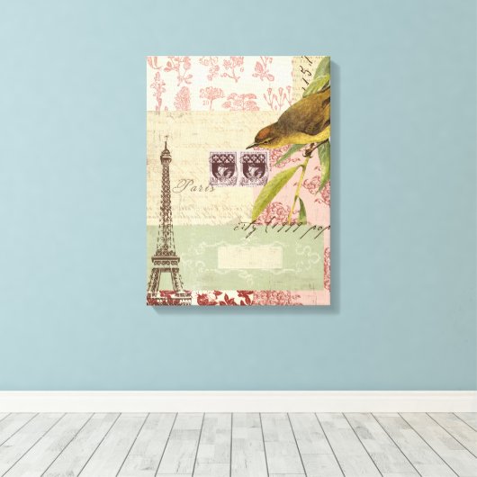 Toile Collage français (Insitu (Plancher de Bois))