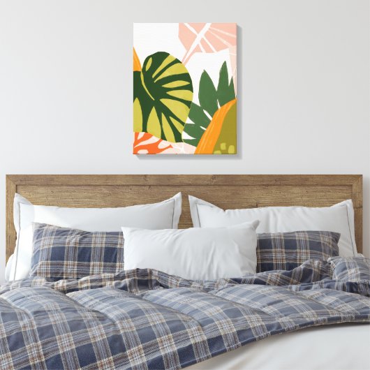 Toile Collage Jungle I (Insitu(Chambre))