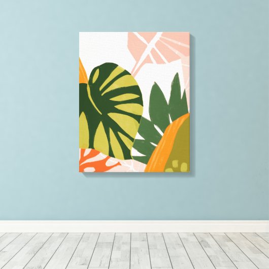 Toile Collage Jungle I (Insitu (Plancher de Bois))