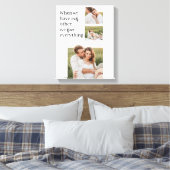 Toile Collage moderne Photo Romantique Couple Citation C (Insitu(Chambre))