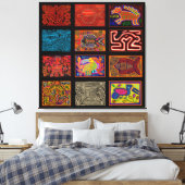 Toile Collage Mola Indien Kuna (Insitu(Chambre))