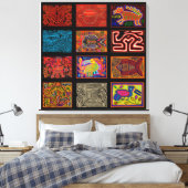 Toile Collage Mola Indien Kuna (Insitu(Chambre))