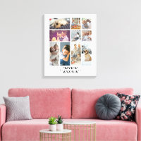 Collage personnalisé de 10 photos et de texte