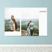 Toile Collage photo Anniversaire Couple (Insitu (Plancher de Bois))