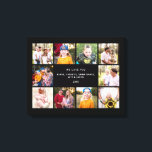 Toile Collage Photo Black We Love You Canvas Imprimer<br><div class="desc">Dix Photo We Love you Canvas. Noms personnalisés.</div>