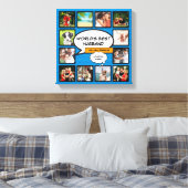 Toile Collage photo comique moderne et cool pour mari (Insitu(Chambre))