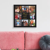 Toile Collage photo de famille personnalisé "Tout ce don (Insitu(Salon))