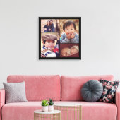 Toile Collage photo de famille personnalisée moderne (Insitu(Salon))