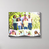 Toile Collage photo de famille Zigzag Photo Strip Dark G (Recto)