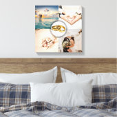 Toile Collage photo de l'anniversaire du couple de jeune (Insitu(Chambre))