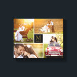 Toile Collage photo de mariage à monogramme minimaliste<br><div class="desc">Conçu par fat*fa*tin. Facile à personnaliser avec votre propre texte, photo ou image. Pour les demandes personnalisées, veuillez contacter fat*fa*tin directement. Des frais de personnalisation s'appliquent.
www.zazzle.com/fat_fa_tin
www.zazzle.com/color_therapy
www.zazzle.com/fatfatin_blue_knot
www.zazzle.com/fatfatin_red_knot
www.zazzle.com/fatfatin_mini_me
www.zazzle.com/fatfatin_box
www.zazzle.com/fatfatin_design
www.zazzle.com/fatfatin_ink</div>