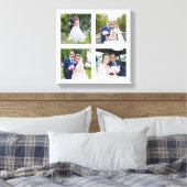 Toile Collage photo de mariage Four Square blanc .75 (Insitu(Chambre))
