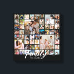 Toile Collage photo de portrait de famille personnalisé<br><div class="desc">Transformez vos photos préférées en une superbe œuvre d'art mural. Ce poster personnalisé de collage de photos est le moyen idéal pour raconter votre histoire, capturant une vie de souvenirs dans un seul et beau présentoir. Avec une personnalisation à 100 %, vous pouvez facilement télécharger vos propres photos et personnaliser...</div>