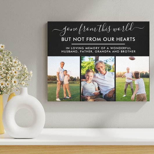 Toile Collage photo du souvenir de ce monde