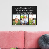 Toile Collage photo du souvenir de ce monde (Insitu(Salon))