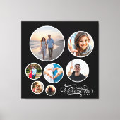 Toile Collage photo élégant Cadeau de Saint-Valentin Gra (Recto)