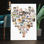 Toile Collage photo en forme de coeur 51 images blanc<br><div class="desc">Collage photo en forme de coeur avec 51 de vos photos préférées. Le modèle photo est configuré pour afficher automatiquement vos photos en forme de coeur. Le collage utilise des photos verticales, carrés et paysagères. Si vous rencontrez des problèmes de placement d'image, essayez de recadrer la forme appropriée et de...</div>