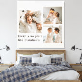 Toile Collage photo et devis cadeau de la meilleure gran (Insitu(Chambre))