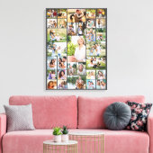 Toile Collage Photo Famille 31 Photo gris foncé (Insitu(Salon))