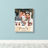 Toile Collage photo famille 4 (Insitu (Plancher de Bois))