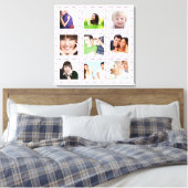 Toile Collage photo Instagram personnalisé (Insitu(Chambre))