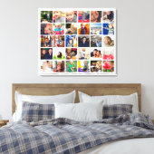 Toile Collage photo Instagram personnalisé (Insitu(Chambre))